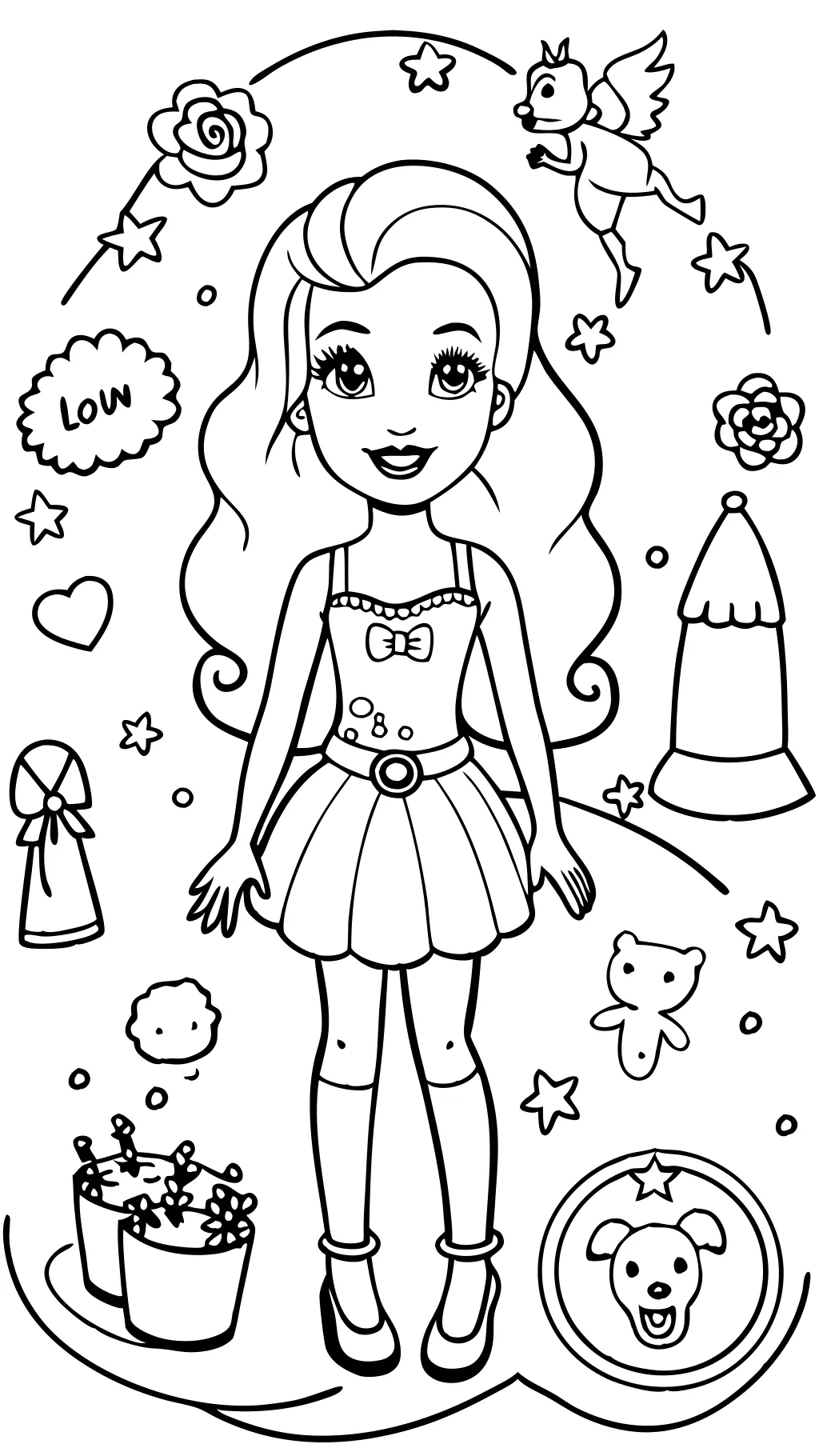 coloriage barbie gratuit